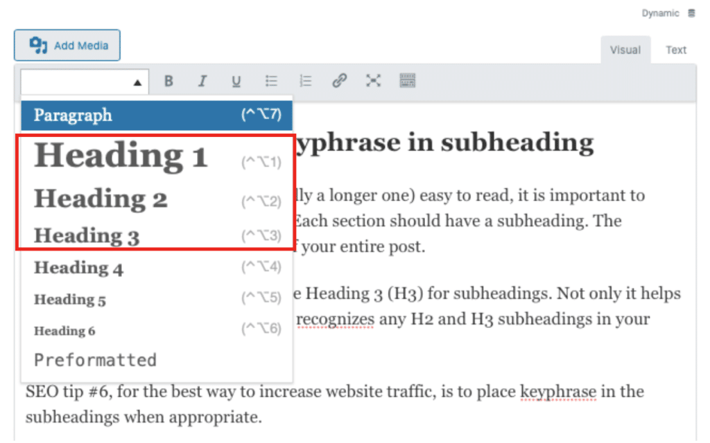 Font size - SEO tip for the best way to increase your website traffic