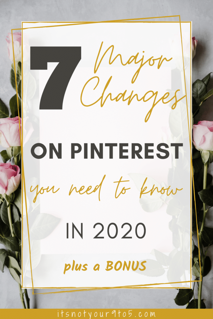Changes on Pinterest