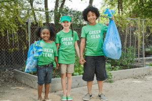 Free activities with children - litter picking