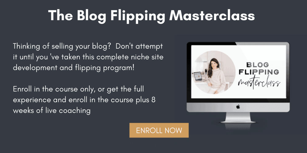 How to flip a blog? Chelsea Clarke the blog flipping masterclass
